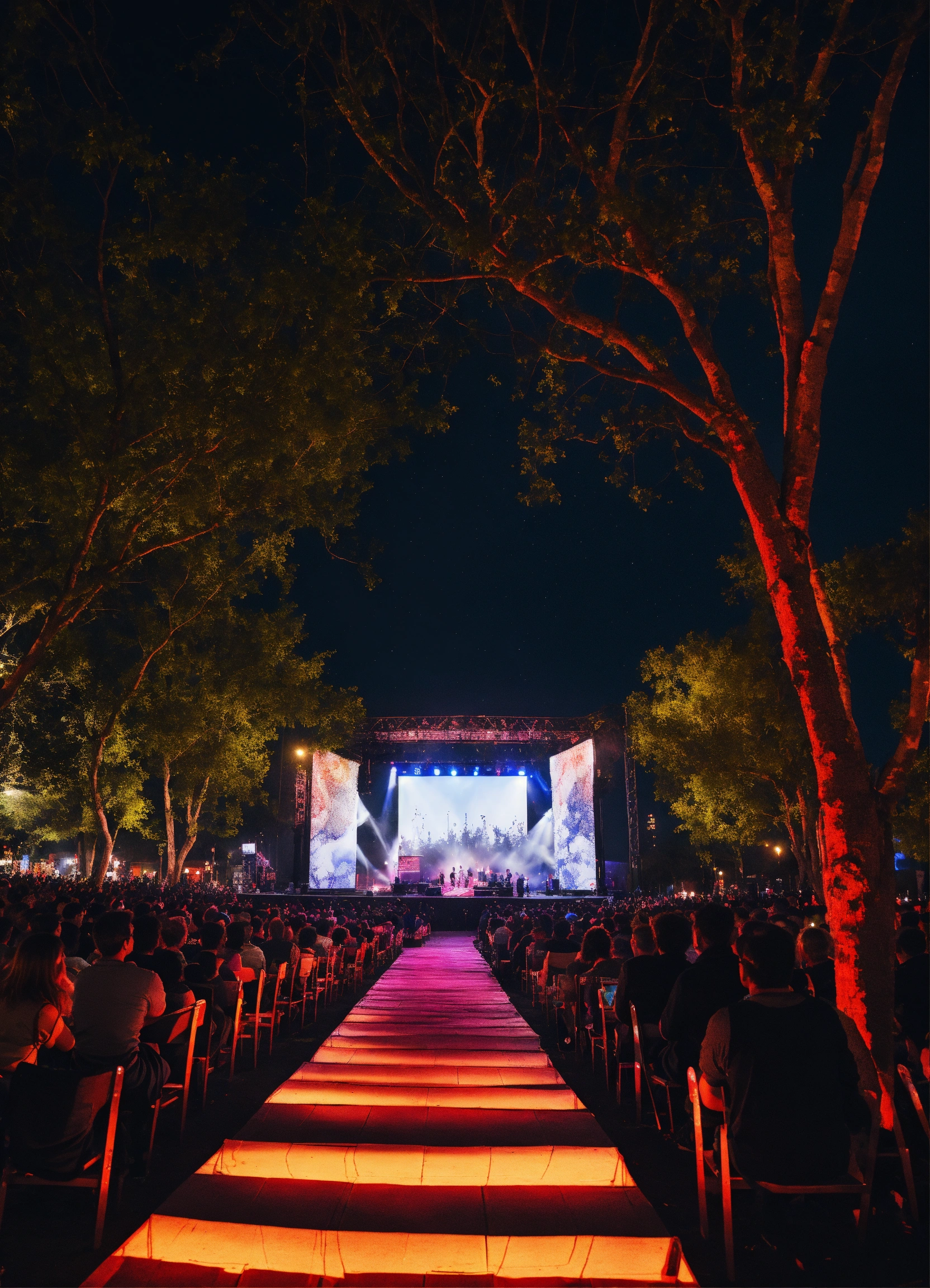 diseno de escenario en alto para festival musical 