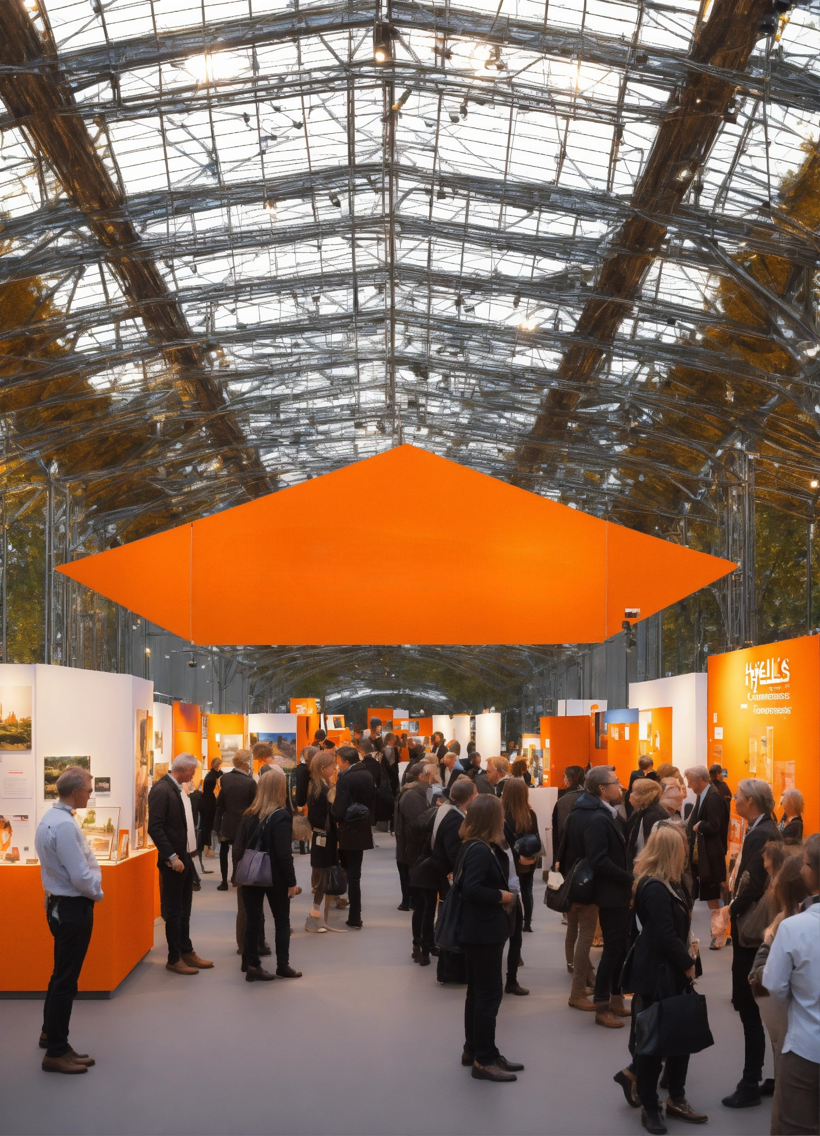 sells exhibition WITH PEOPLE CONVERSIA orange logo